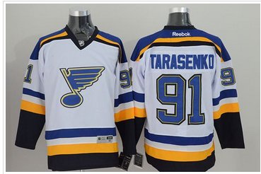 St Louis Blues #91 Vladimir Tarasenko White Stitched NHL Jersey