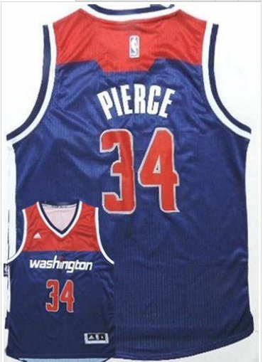 Washington Wizards #34 Paul Pierce Navy Blue Alternate Stitched NBA Jersey