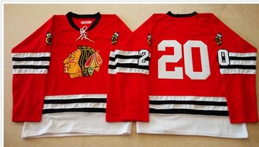 Mitchell And Ness 1960-61 Chicago Blackhawks #20 Brandon Saad Red Stitched NHL Jersey