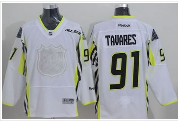 New York Islanders #91 John Tavares White 2015 All Star Stitched NHL Jersey