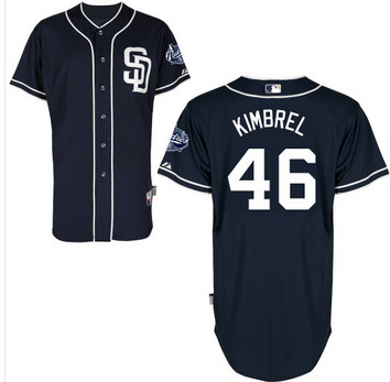 Craig Kimbrel  black San Diego Padres Jersey 46# personalizado branco azul Camo tudo costurado