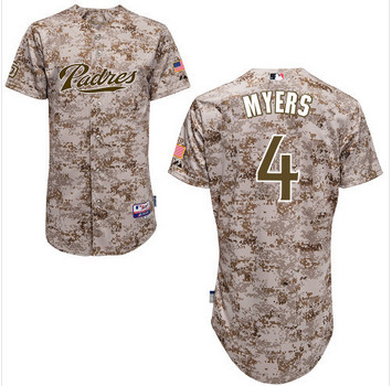 Authentic San Diego Padres Jersey 4 Wil Myers marinha cinza camuflagem branca Baseball multi black Jersey bordados logos costurado Authentic San Diego Padres Jersey 4 Wil Myers marinha cinza camuflagem branca Baseball multi black Jersey bordados logos costurado
