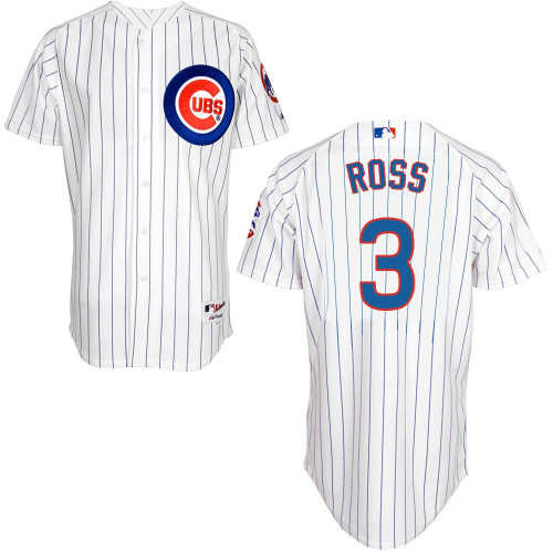 Chicago Cubs 3# Ross White Authentic Personalized Home Jersey