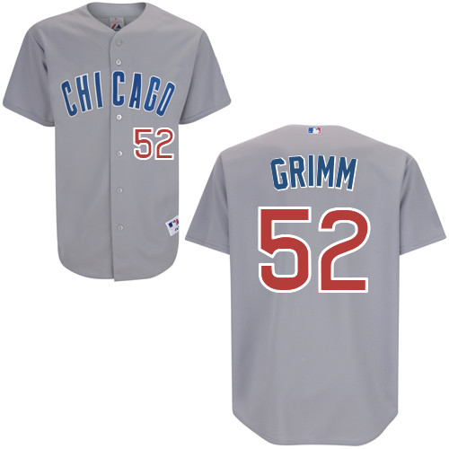 Chicago Cubs 52# Grimm Grey Authentic Personalized Road Jersey
