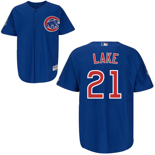 Chicago Cubs 21# Lake Blue Authentic Personalized Alternate Jersey