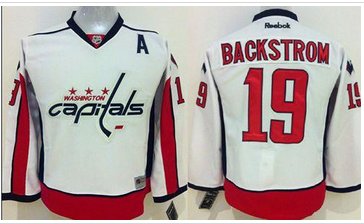 Youth Washington Capitals #19 Nicklas Backstrom White Stitched NHL Jersey Youth Washington Capitals #19 Nicklas Backstrom White Stitched NHL Jersey
