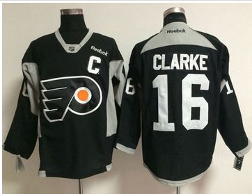 Philadelphia Flyers #16 Bobby Clarke Black Practice Stitched NHL Jersey Philadelphia Flyers #16 Bobby Clarke Black Practice Stitched NHL Jersey