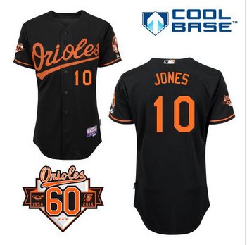 Baltimore Orioles #10 Adam Jones Black Cool Base Stitched Baseball Jersey