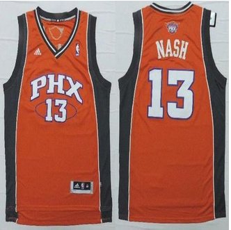 Phoenix Suns #13 Steve Nash Orange Stitched NBA Jersey