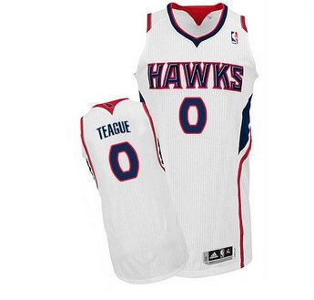 Revolution 30 Atlanta Hawks #0 Jeff Teague White Stitched NBA Jersey