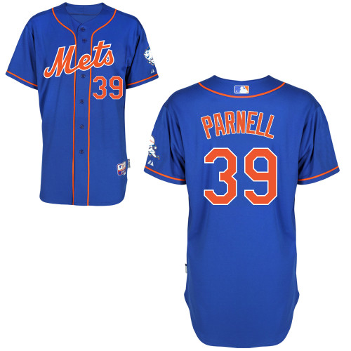New York Mets #39 Parnell Blue Authentic Personalized Alternate Home Jersey