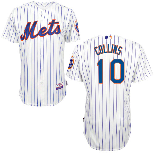 New York Mets #10 Collins White 2015 Authentic Personalized Home Jersey