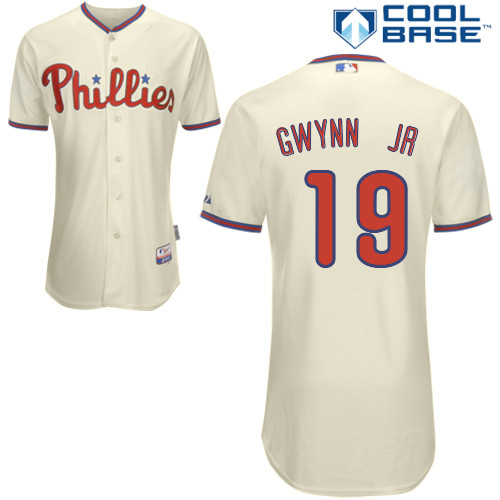Philadelphia Phillies 2015#19 Gwynn jr Personalized Home Beige Jersey