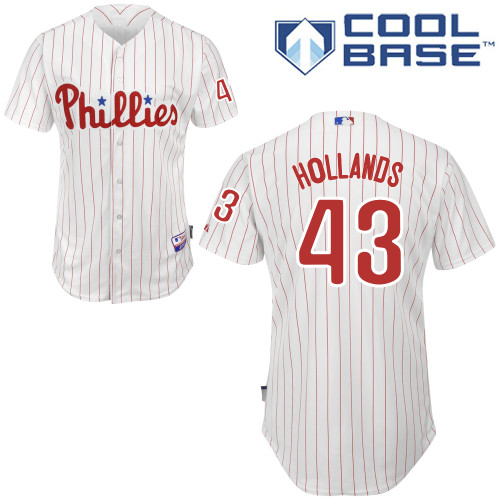 Philadelphia Phillies 2015#43 Hollads Personalized Home White Jersey