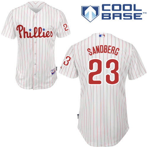 Philadelphia Phillies 2015#23 Sandberg Personalized Home White Jersey