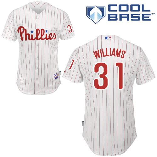Philadelphia Phillies 2015#31 Williams Personalized Home White Jersey