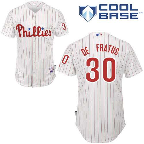 Philadelphia Phillies 2015#30 De Fratus Personalized Home White Jersey