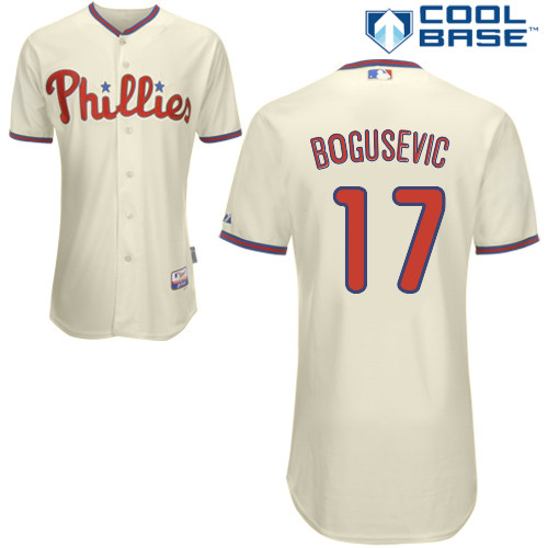 Philadelphia Phillies 2015#17 Bogusevic Personalized Home Beige Jersey