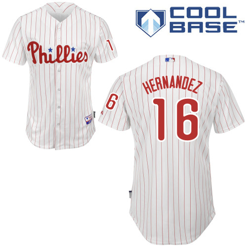 Philadelphia Phillies 2015#16 Hernandez Personalized Home White Jersey