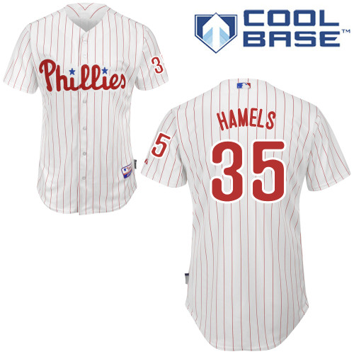 Philadelphia Phillies 2015#35 Hamels Personalized Home White Jersey