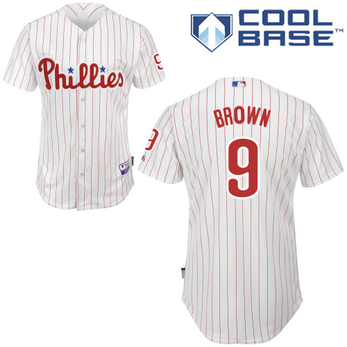 Philadelphia Phillies 2015#9 Brown Personalized Home White Jersey