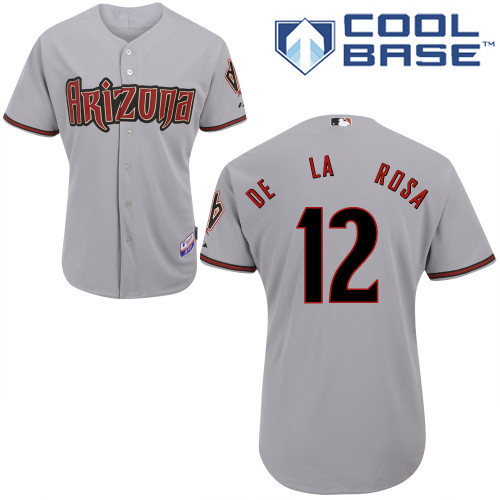 Arizona Diamondbacks #12 Reimold Grey Authentic Personalized Road cool Jersey