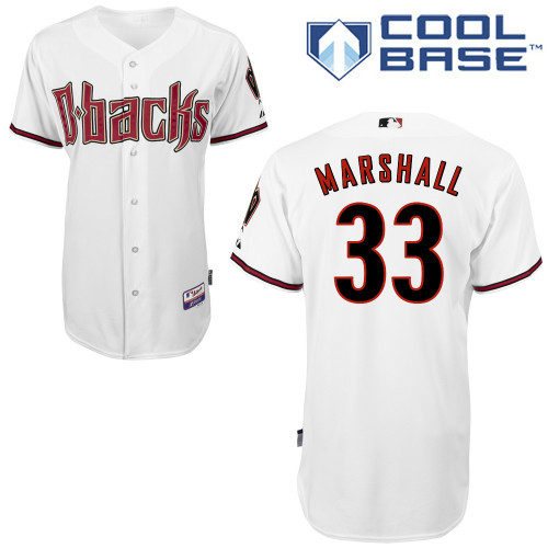 Arizona Diamondbacks #33 Marshall White Authentic Personalized Home cool Jersey