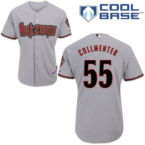 Arizona Diamondbacks #55 Gollmenter Grey Authentic Personalized Road cool Jersey