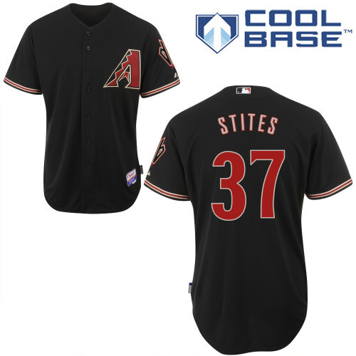 Arizona Diamondbacks #37 Stites Black Authentic Personalized Alternate Home cool Jersey