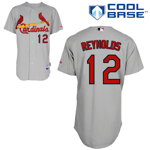 St.Louis Cardinals #12 Reynolds Gray  Baseball Jersey