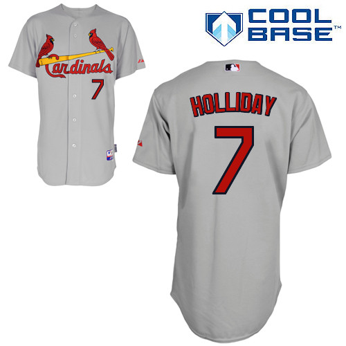 St.Louis Cardinals #7 Holliday Gray Baseball Jersey St.Louis Cardinals #7 Holliday Gray Baseball Jersey