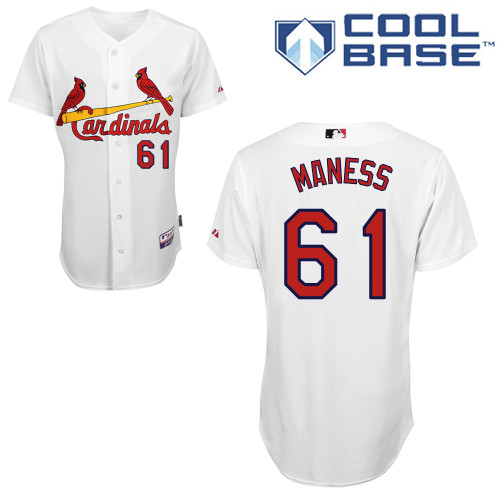 St.Louis Cardinals #61 Maness White  Baseball Jersey