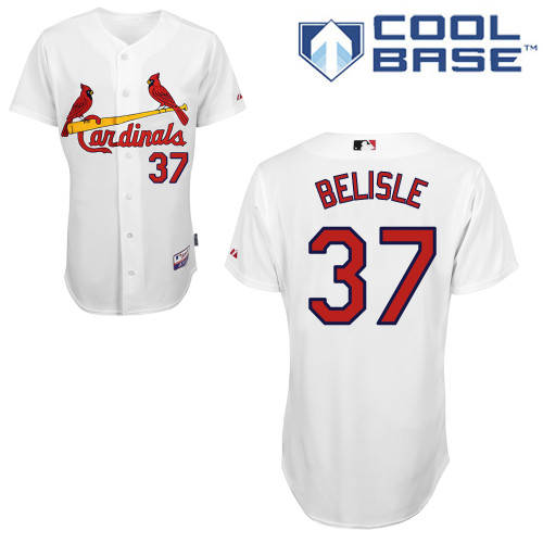 St.Louis Cardinals #37 Belisle White  Baseball Jersey