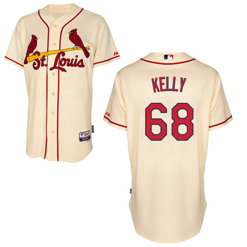 St.Louis Cardinals #68 Kelly Beige  Baseball Jersey