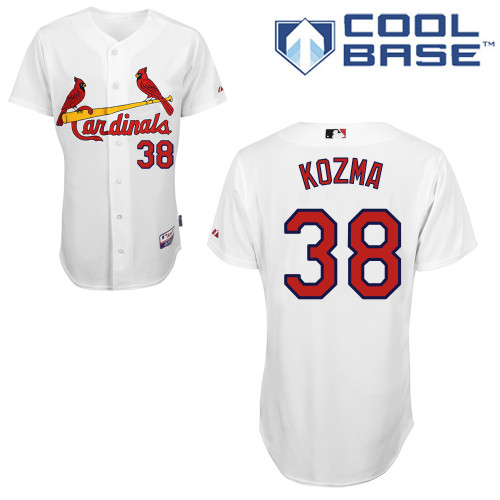 St.Louis Cardinals #38 Kozma White  Baseball Jersey