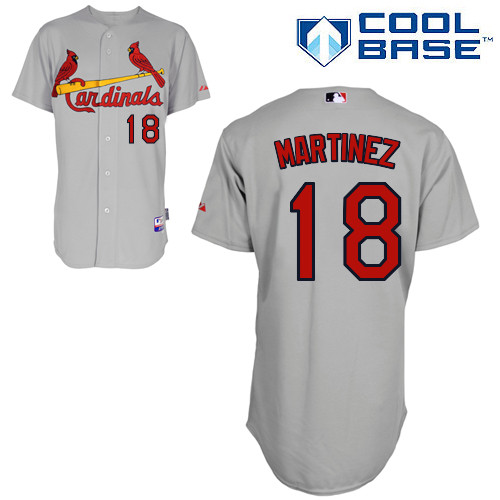 St.Louis Cardinals #18 Martinez Gray  Baseball Jersey