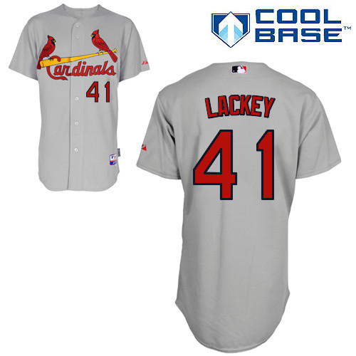 St.Louis Cardinals #41 Lackey Gray  Baseball Jersey