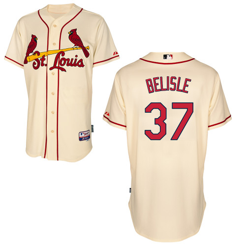 St.Louis Cardinals #37 Belisle Beige  Baseball Jersey