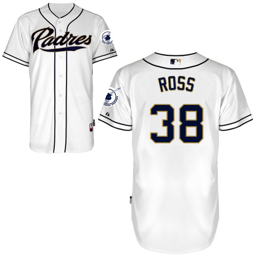 San Diego Padres #38Tyson Ross Authentic Personalized Home White Jersey