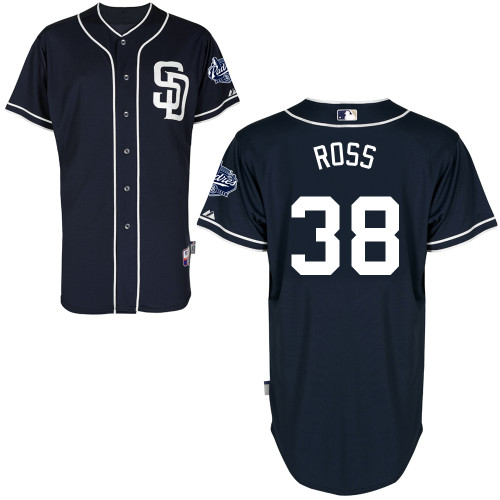 San Diego Padres #38Tyson Ross Authentic Personalized Alternate Blue Jersey