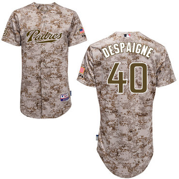 San Diego Padres #40Odrisamer Despaigne Authentic Personalized Alternate Camo Jersey