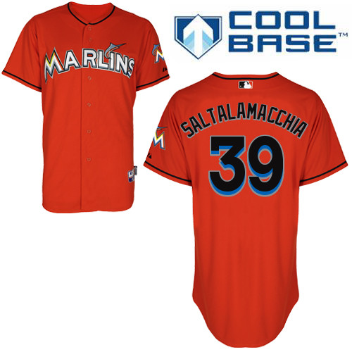 Miami Marlins #39Jarrod Saltalamacchia 2015 Cool Base Giancarlo Stanton Alternate red Jersey Miami Marlins #39Jarrod Saltalamacchia 2015 Cool Base Giancarlo Stanton Alternate red Jersey