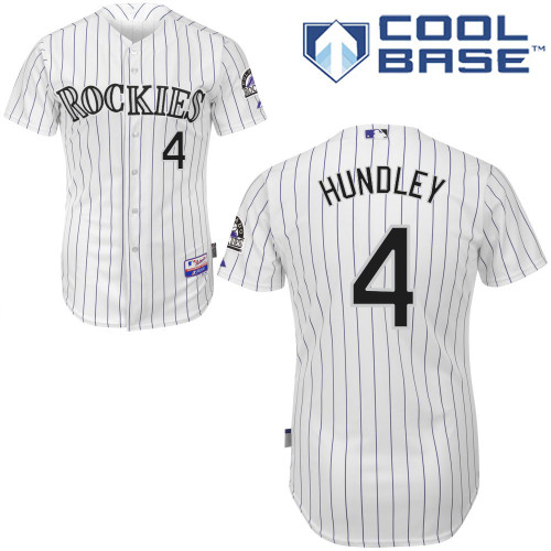 Colorado Rockies #4Nick  Hundley 2015 Personalized Home White Jersey