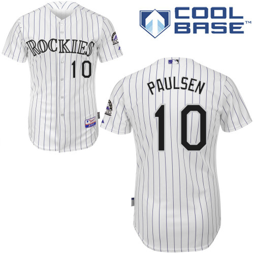 Colorado Rockies #10 Ben Paulsen 2015 Personalized Home White Jersey