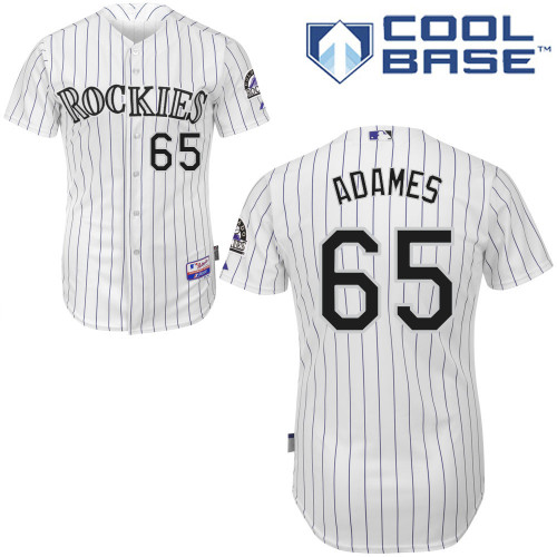 Colorado Rockies #65Cristhian Adames 2015 Personalized Home White Jersey