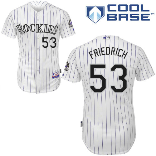 Colorado Rockies #53Christian Friedrich 2015 Personalized Home White Jersey
