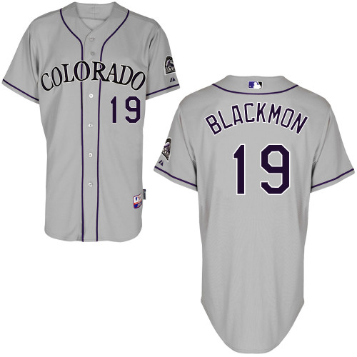 Colorado Rockies #19Charlie Blackmon Authentic Personalized Road Gray Jersey
