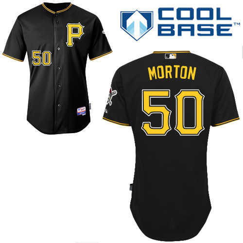 Pittsburgh Pirates #50 Morton Authentic Andrew McCutchen Alternate black Jersey