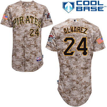 Pittsburgh Pirates 2015 #24 Pedro Alvarez  Authentic Andrew McCutchen Alternate Camo Jersey