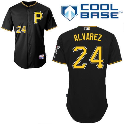 Pittsburgh Pirates #24 Pedro Alvarez  Authentic Andrew McCutchen Alternate black Jersey